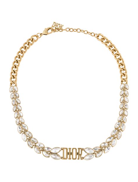 dior crystal choker necklace.